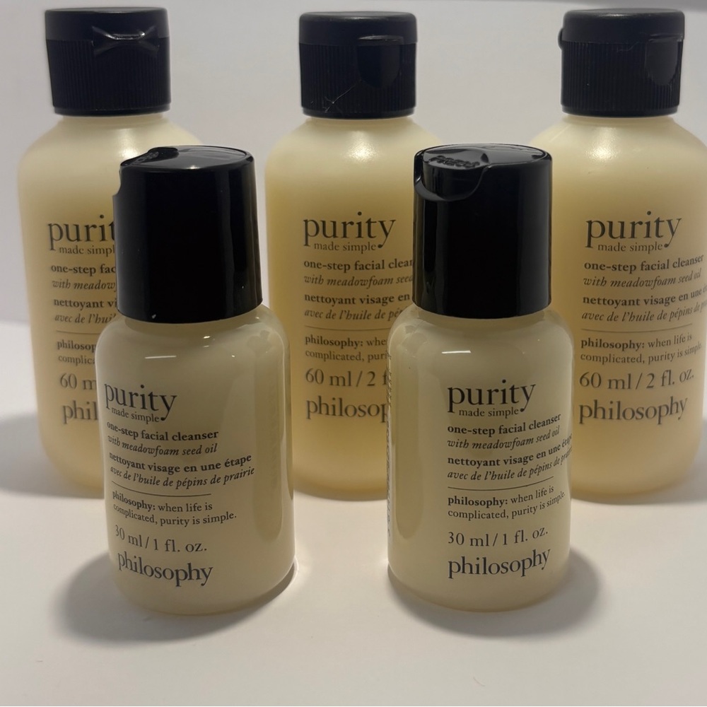Philosophy Purity  One Step Facial Cleanser Collection 5 travel size bottles